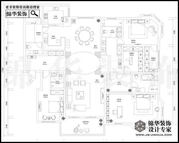 天正濱江A1戶(hù)型262平米 戶(hù)型